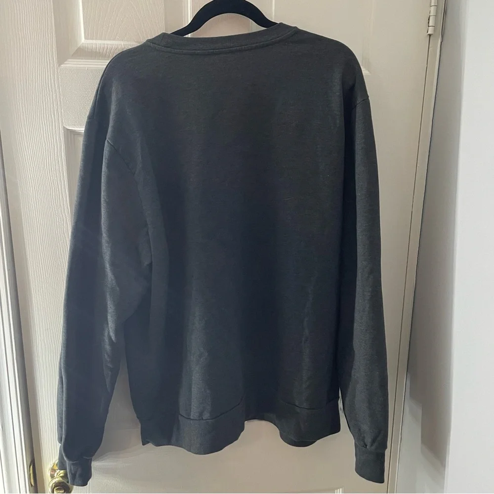 Unisex Disney Parks XL Mickey Mouse Charcoal Grey Crewneck Pull over sweatshirt - Picture 2 of 7